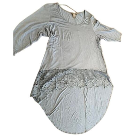 "KATE & MALLORY" Scoop Neck Tunic Top SZ 1X Boho Prairie Country Cottage Core - Picture 3 of 9